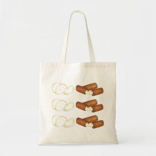 Tote Bag Baguettes de fromage Mozzarella Junk Food Fourre-t