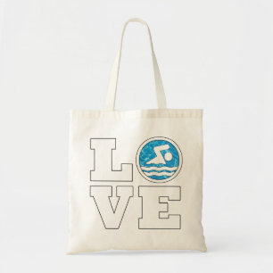 Tote Bag Baignade mignonne AMOUR Baignade et plongée Baigne