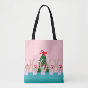 Tote Bag Baignades artistiques personnalisées Illustration 