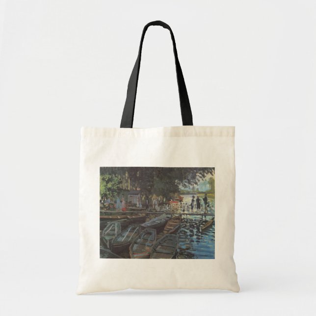 Tote Bag Baignoires à La Grenouillère par Claude Monet (Devant)