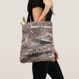 Tote Bag Baird's Sandpiper Shorebird sur la plage