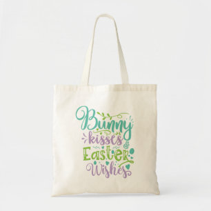 Tote Bag Baisers De Bunny Et Voeux De Pâques