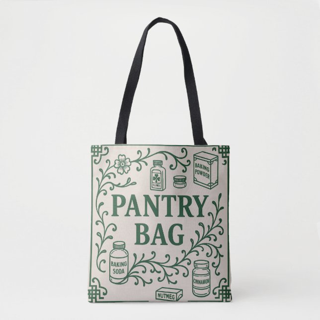TOTE BAG "BAKING PANTRY BAG" - CHINOISERIE TOTE  (Devant)