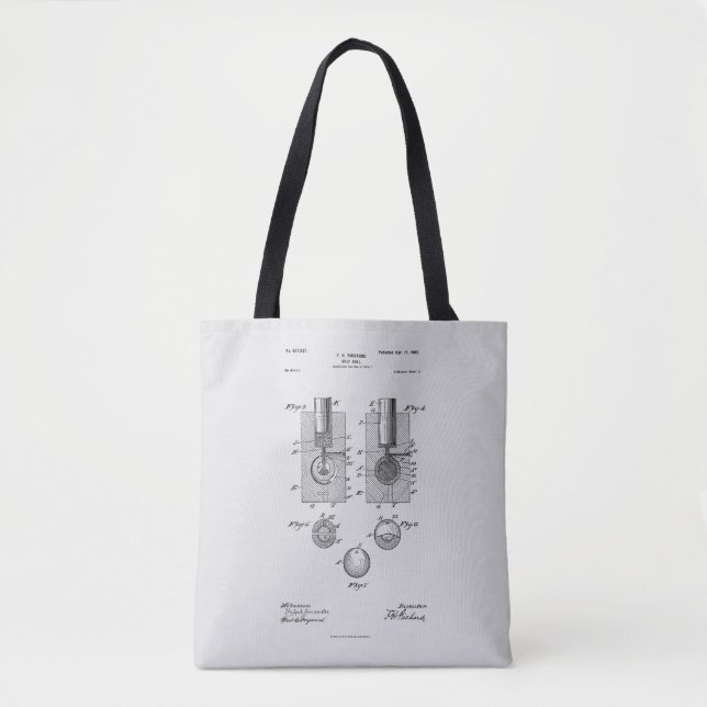 Tote Bag Bal de golf 1902, Brevet (Devant)