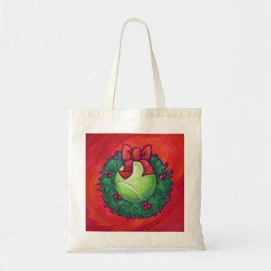 Tote Bag Bal de tennis en couronne rouge