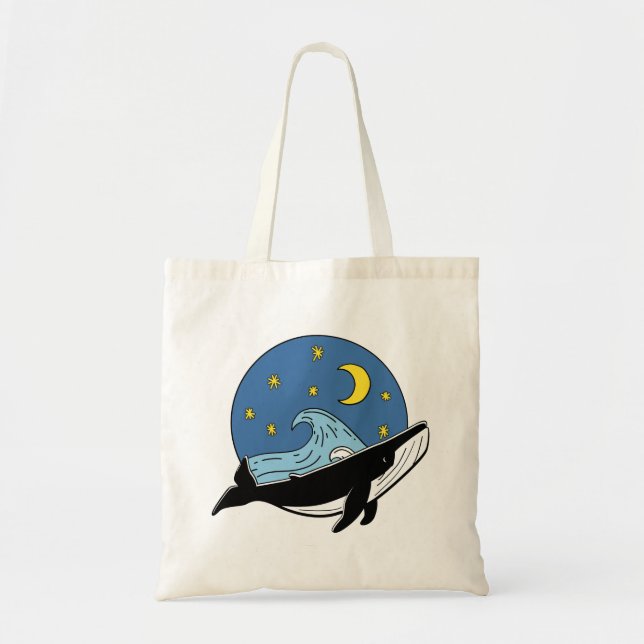 Tote Bag Baleine céleste (Devant)