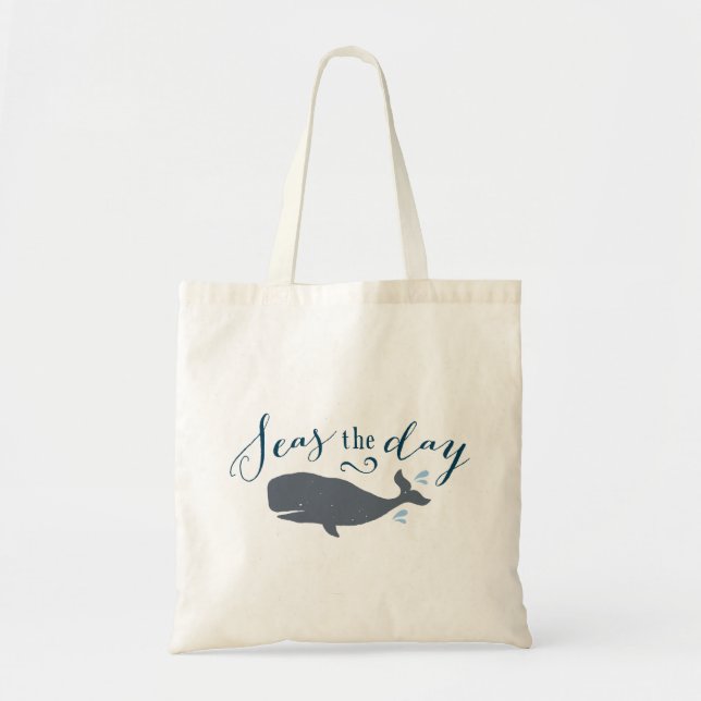 Tote Bag Baleine Vintage du jour (Devant)