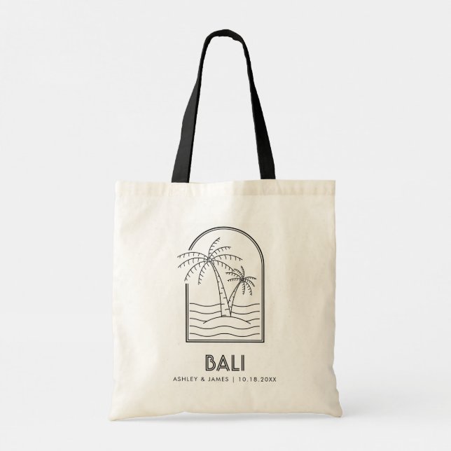 Tote Bag Bali Mariage Week-end Destination Mariage (Dos)