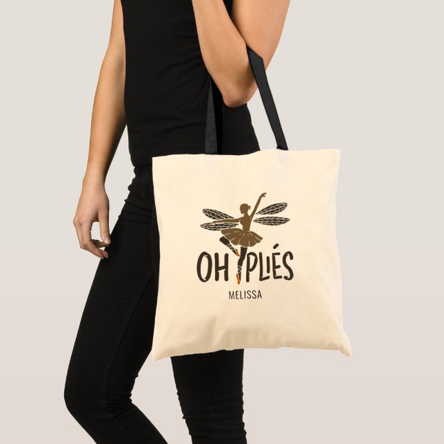 Tote Bag Ballerina Boule de danse de ballet personnalisée (Devant (produit))