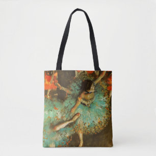 Tote Bag Ballerina Dance Green Dancer Edger Degas Peinture