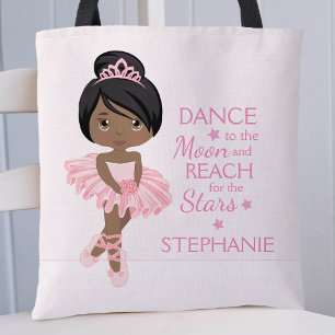 Tote Bag Ballerina noire personnalisée
