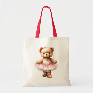 Tote Bag Ballerine de danse de l'ours en peluche