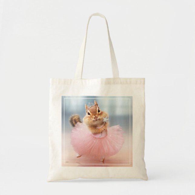 Tote Bag Ballerine mignonne de tamia dans le tutu au studio (Devant)