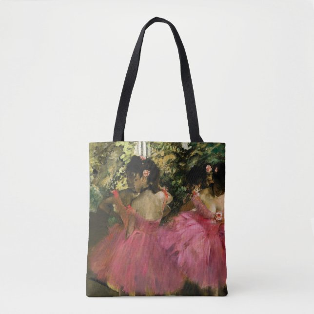 Tote Bag Ballerines dans le rose par Edgar Degas (Devant)