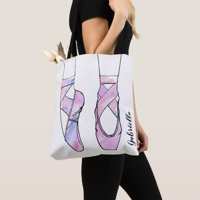 Tote Bag Ballet personnalisé Ballerina (De près)