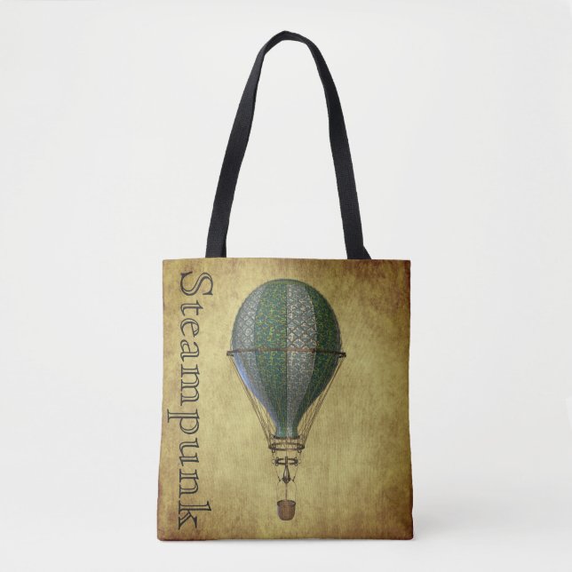 Tote Bag Ballon vintage Steampunk (Devant)
