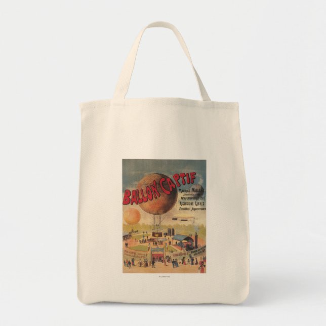 Tote Bag Balloon captif à l'affiche d'exposition (Devant)