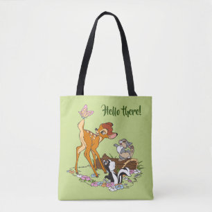 Tote Bag Bambi Avec Le Papillon Sur La Queue