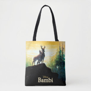 Tote Bag Bambi Et Faline Sur Cliff