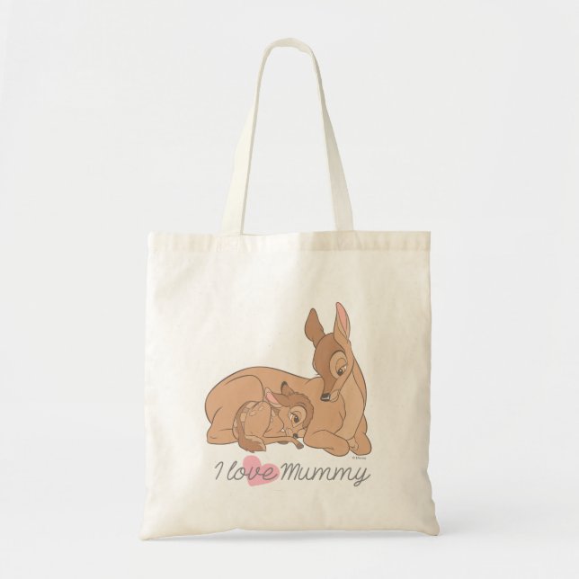 Tote Bag Bambi | J'aime maman (Devant)