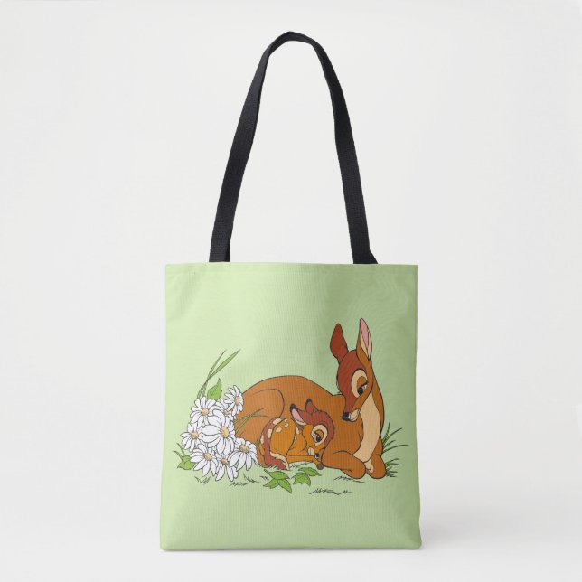 Tote Bag Bambi Se Repose Avec Sa Mère (Devant)