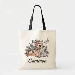 Tote Bag Bambi & Thumper Assis Dans Les Fleurs