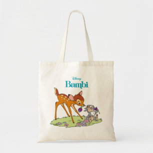 Tote Bag Bambi & Thumper Manger Des Fleurs De Cloches