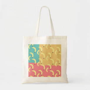 Tote Bag Bananes Rétro Formes Colorées