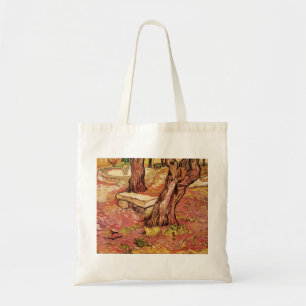 Tote Bag Banc de pierre de Van Gogh dans le jardin, hôpital