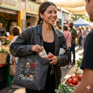 Tote Bag Bandana Imprimé Chicana