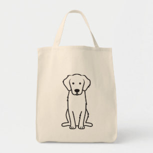 Tote Bag Bande dessinée de chien de golden retriever
