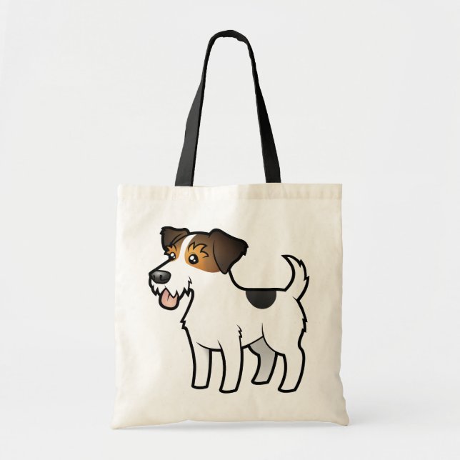 Tote Bag Bande dessinée Jack Russell Terrier (Devant)