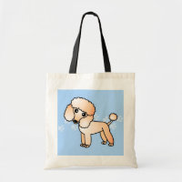 Bande dessinée mignonne de caniche d'abricot
