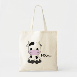 Tote Bag Bande dessinée mignonne de vache à bébé