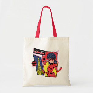Tote Bag Bande dessinée Miraculaire Ladybug Parisienne