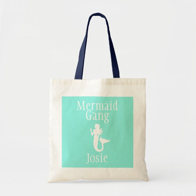 Tote Bag Bande personnalisée Fourre-tout de sirène (Devant)