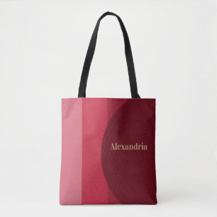 Tote Bag Bande rouge rétro personnalisée