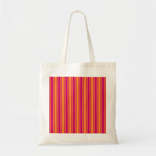 Tote Bag Bandes de bonbons rose et orange