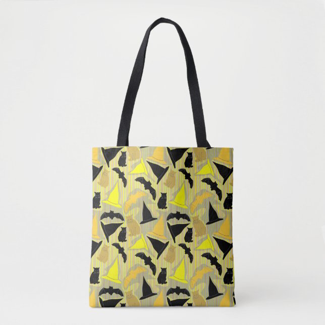 Tote Bag Bandes d'Halloween en cuisine (Devant)