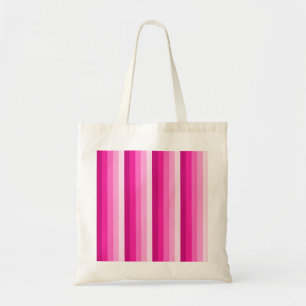 Tote Bag Bandes d'ombre rose chaud