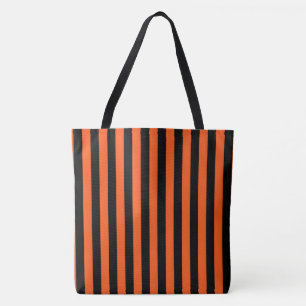 Tote Bag Bandes noires et orange