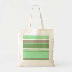 Tote Bag Bandes vert pâle