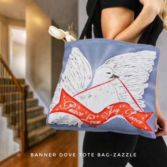 Tote Bag Banner Dove (Créateur téléchargé)