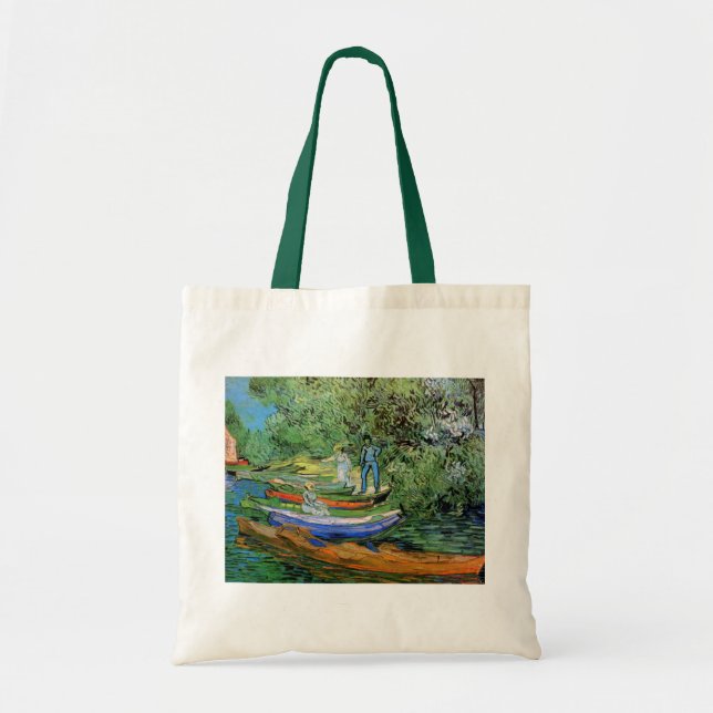 Tote Bag Banque de l'Oise à Auvers par Vincent van Gogh (Devant)