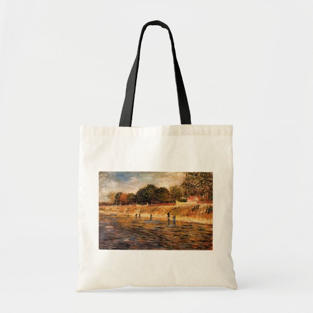Tote Bag Banques de la Seine par Vincent van Gogh (Devant)