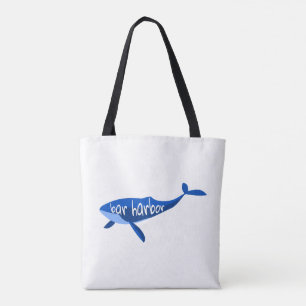 Tote Bag Bar Harbour Maine Whale