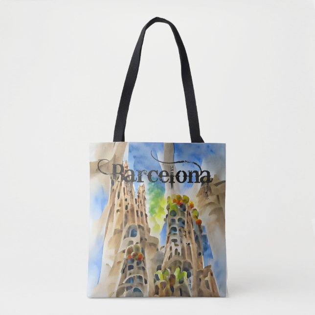 Tote Bag Barcelona, Spain (Devant)
