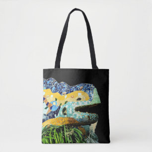 Tote Bag Barcelone, Gaudi - Lizard, Espagne