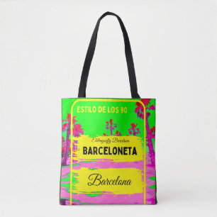 Tote Bag Barceloneta, sac-verde style barcelonais