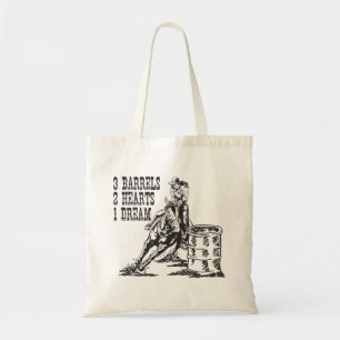 Tote Bag Baril Racing 3 Barils 2 Coeurs 1 Rêve
